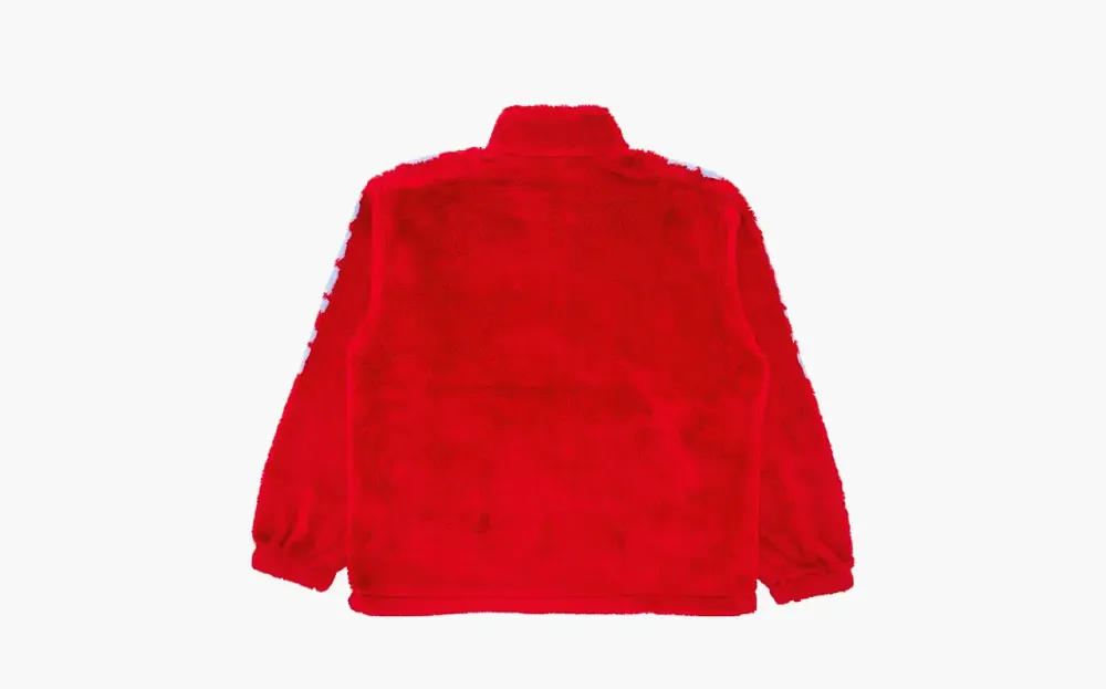Supreme Shoulder Logo Fleece Jacket Red