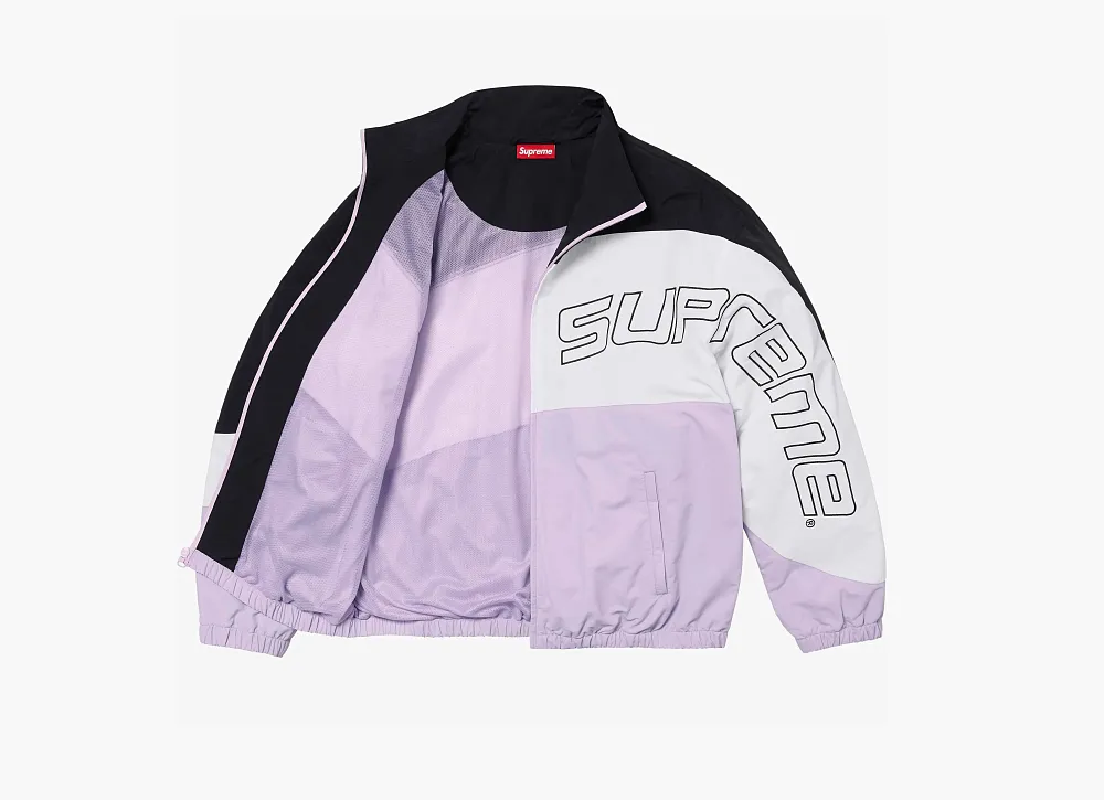 Supreme Curve Track Jacket  Light Purple