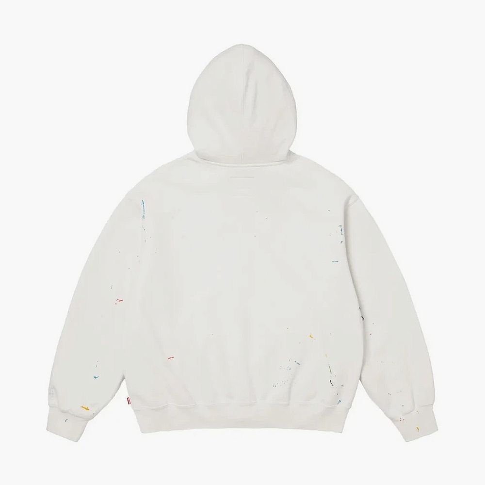Supreme x MM6 Maison Margiela Box Zip Up Hooded Sweatshirt White