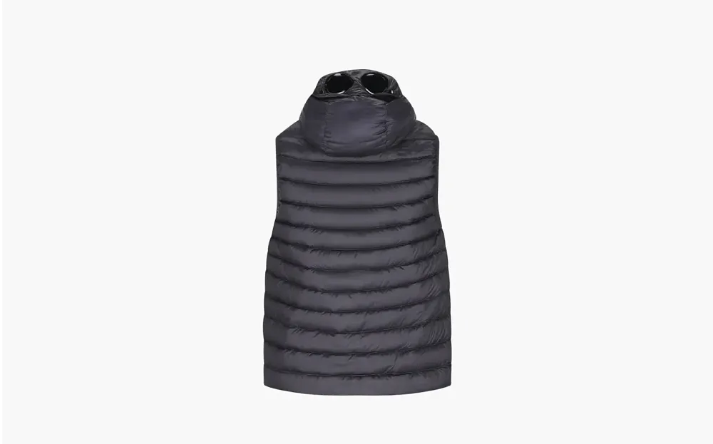 C.P. Company Men's Black Gilet Imbottito Blue