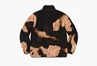 Supreme x The North Face Bleached Denim Print Fleece Jacket Black