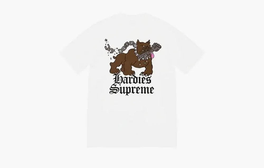 Supreme T-Shirt Dog Tee White