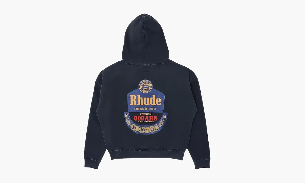 RHUDE Grand Cru Hoodie Vintage Black