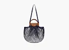 Longchamp Le Pliage Filet Top Handle Bag  Navy