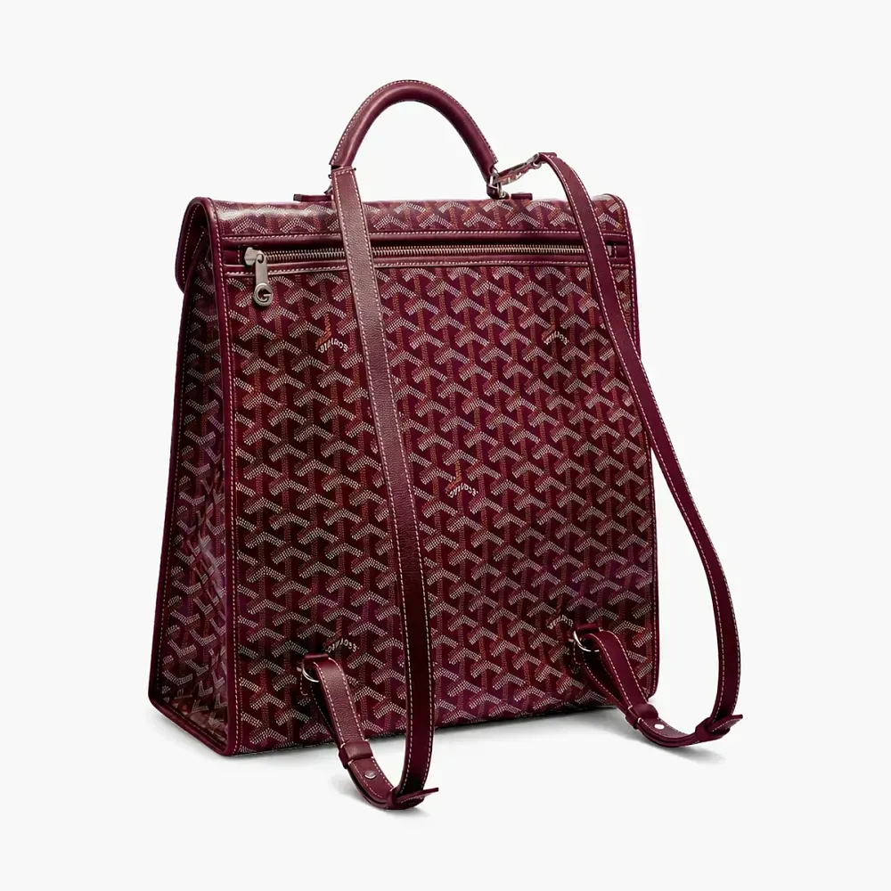 Goyard Saint Leger Backpack Burgundy