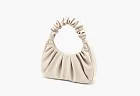JW PEI Gabbi Ruched Hobo Handbag Ivory