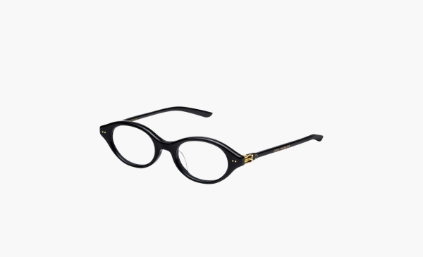 Gentle Monster Acetate Oval Eyeglass Frames Unisex Black 