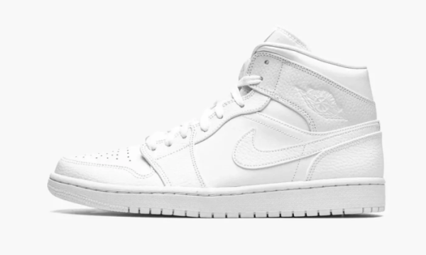 Air Jordan 1 Mid Triple White 