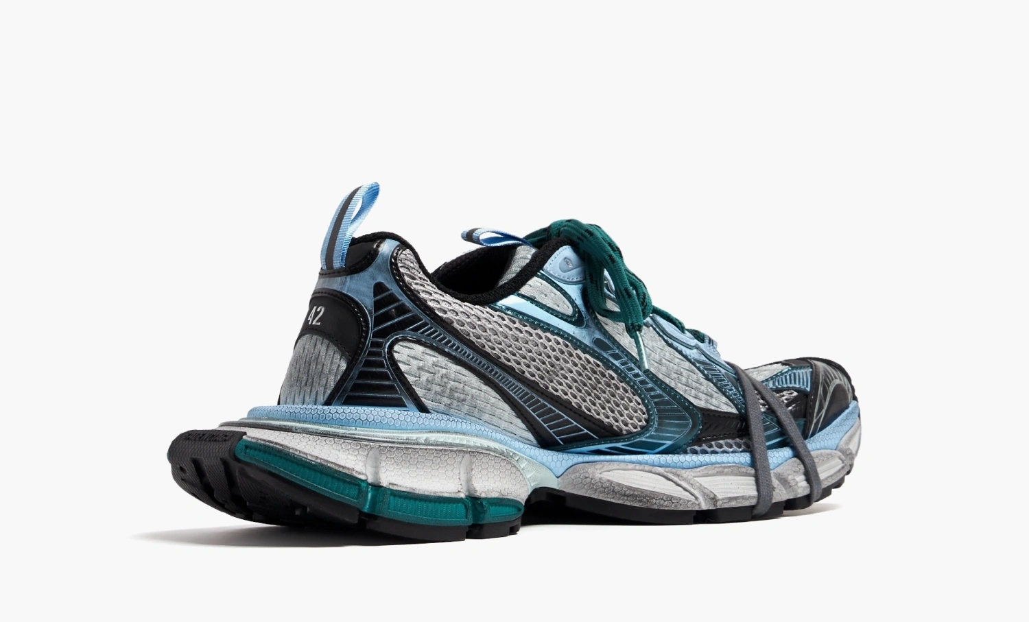 Balenciaga 3XL Sneakers Grey Blue Mesh 