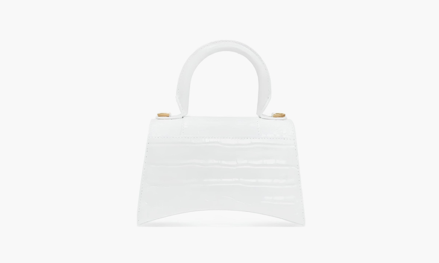 Balenciaga Hourglass Handdbag Embossed "White" 