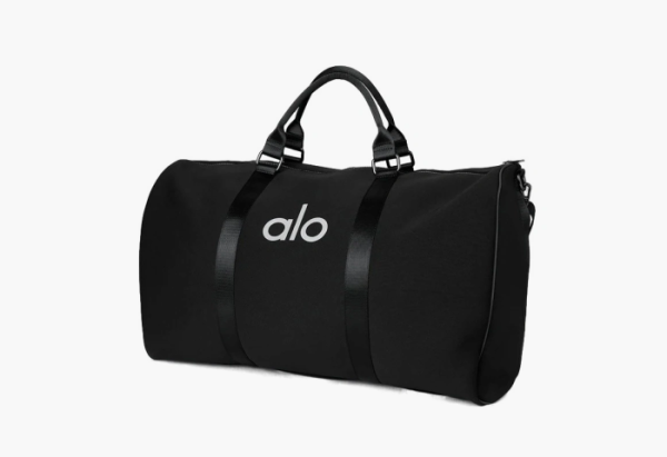 Alo Yoga Large Traverse Duffle Black/Silver 