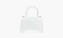 Balenciaga Hourglass Handdbag Embossed "White" 