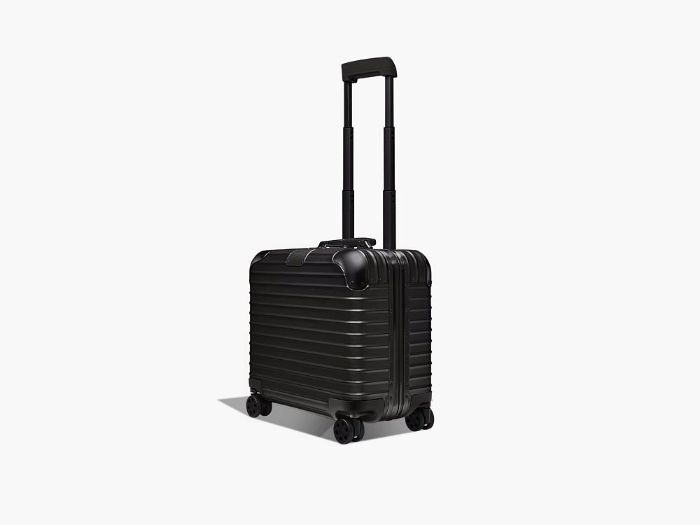 Rimowa Original Compact Wheeled Briefcase in Aluminum Black (29 L)
