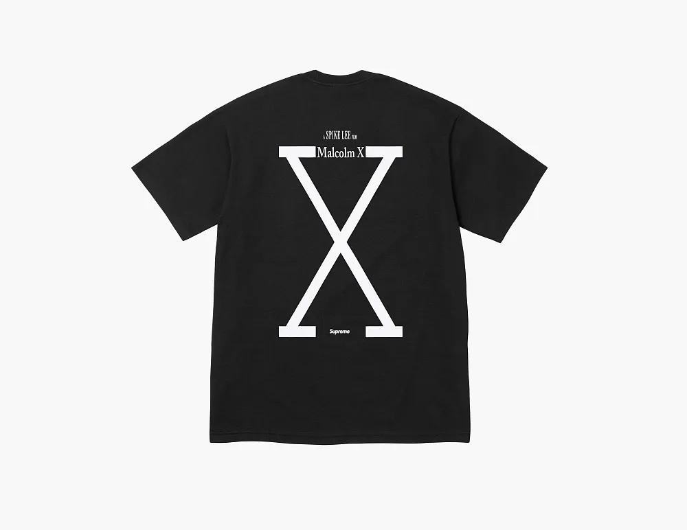 Supreme x 40 Acres Malcolm X Tee Black