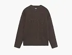 Stussy Embroidered V Neck Logo Sweater Brown