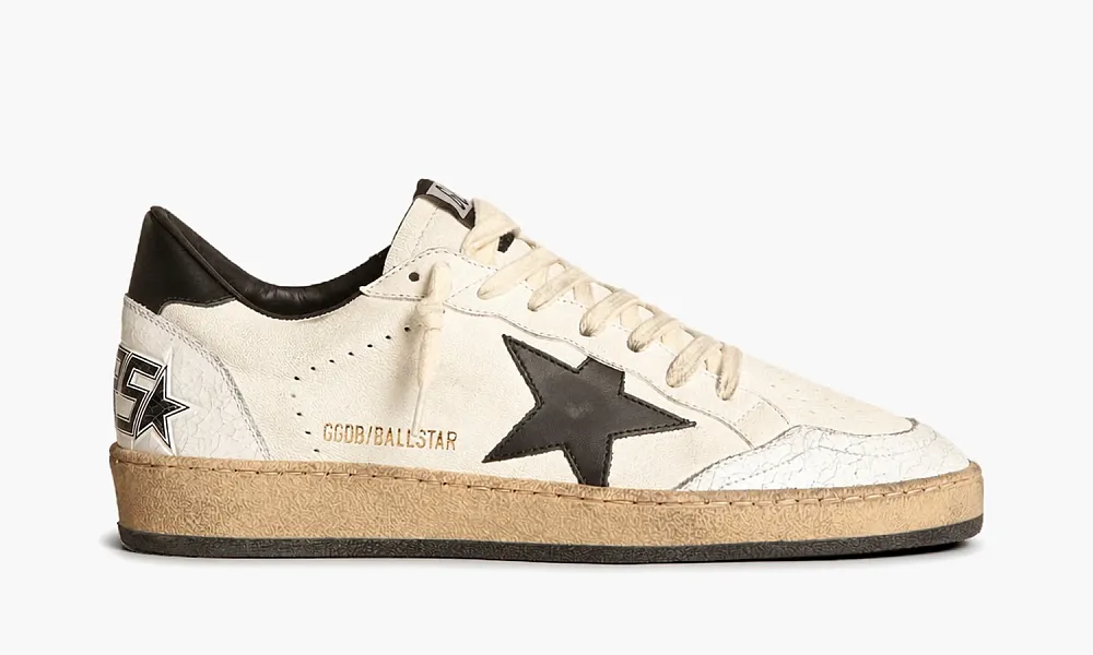 Golden Goose Ball Star White Black