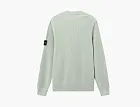 Stone Island Ribbed Soft Organic Cotton Crewneck Jumper Sage Green
