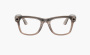 Ray-Ban Meta Wayfarer Sunglasses Warm Stone Clear/Watermelon Red 