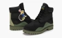 Timberland Heritage 6 Inch Waterproof Boot Black Nubuck with Green 