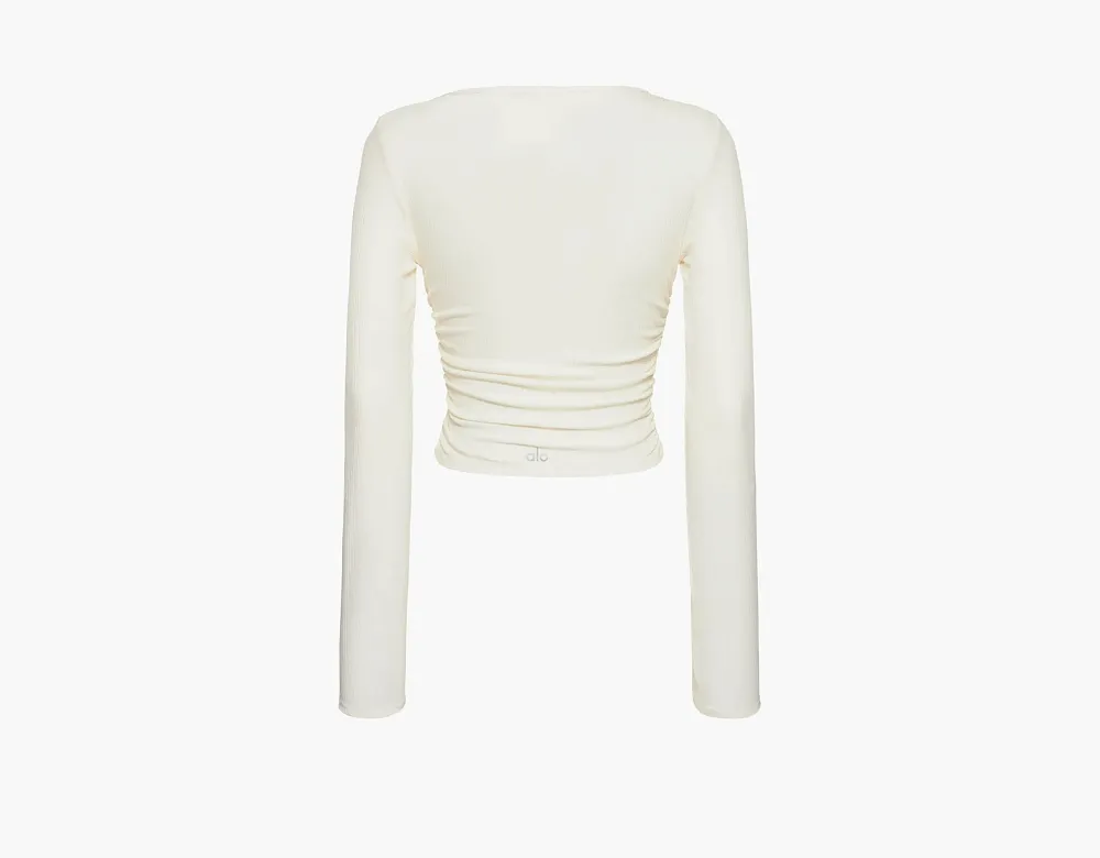 Alo Yoga Gather Long Sleeve Ivory
