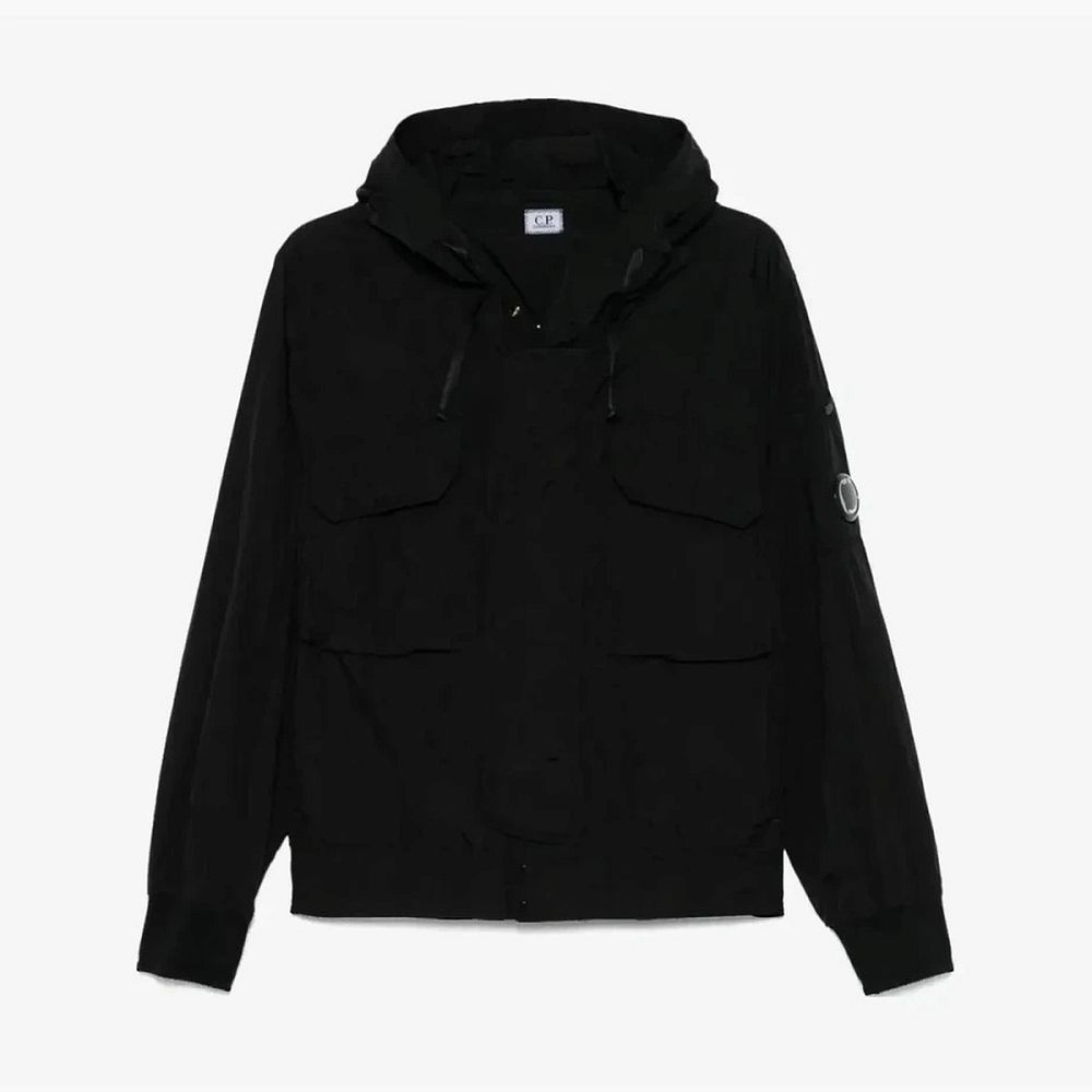 C.P. Company Chrome-R Lens Hooded Jacket Black