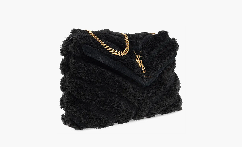 Saint Laurent Medium Loulou Shoulder Bag "Black"