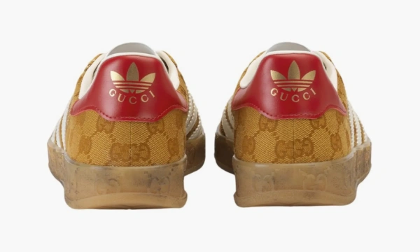 Adidas X Gucci Gazelle Original Gg Beige Brown 