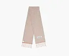 Acne Studios Logo Patch Wool Mohair Scarf Pink