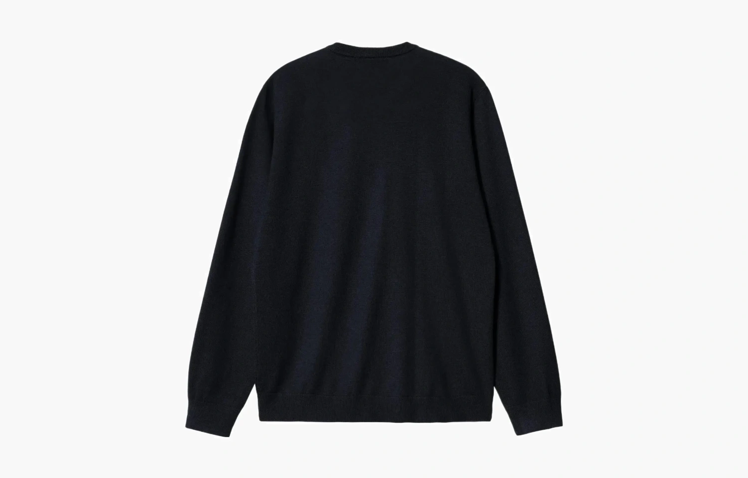 Carhartt WIP FW22 Madison Sweater Dark Navy Wax Logo 