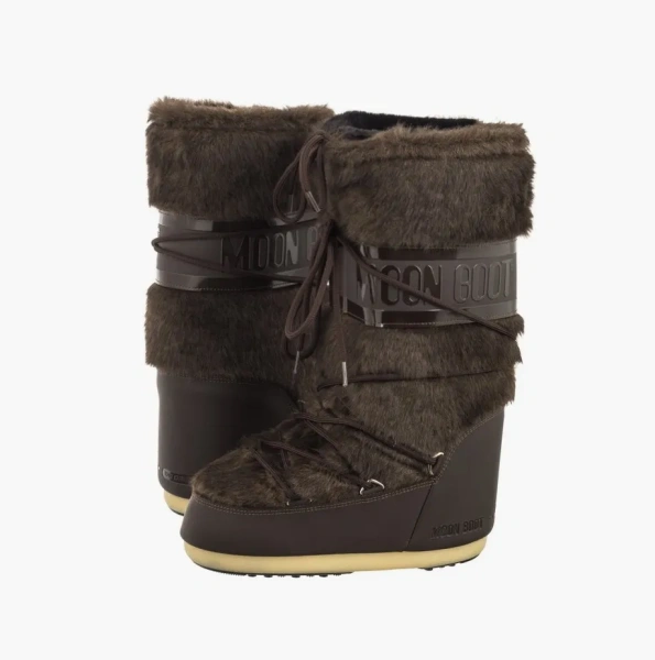 Moon Boot Classic Faux Fur Brown 