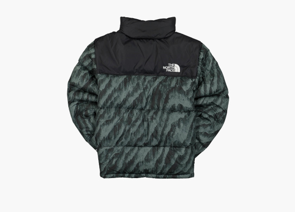 The North Face 1996 Retro Nuptse Jacket Black Green  The North Face 1996 Retro Nuptse Jacket Black Green