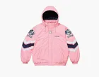 Supreme x Mitchell & Ness NCAA Hooded Stadium Jacket Pink