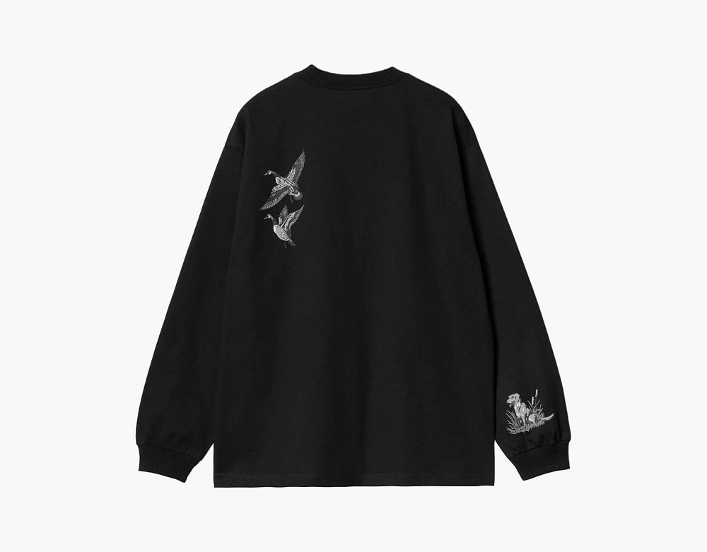 Carhartt WIP Ducks Long Sleeve T-Shirt Black