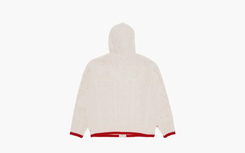 Supreme x Goodenough Zip Up Hooded Sweater Stone