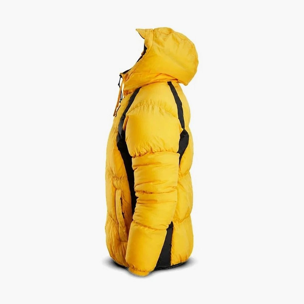Jordan Wide Stripe Zipper Hooded Winter Jacket Men's Yellow