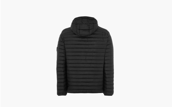 Stone Island Compass-patch Padded Short Jacket Black 