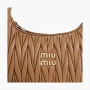 Miu Miu Matelasse Mini Hobo Bag "Caramel" 