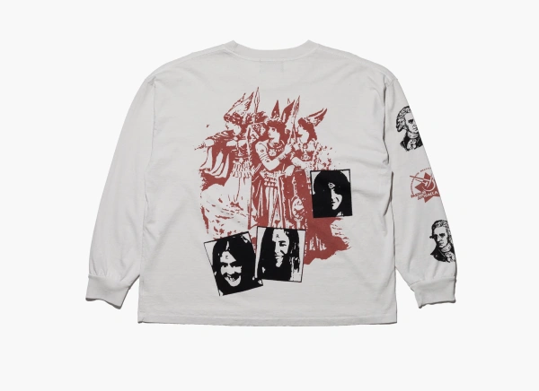 Enfants Riches Déprimés Living Altar Long-Sleeve T-Shirt Faded White  Enfants Riches Déprimés Living Altar Long-Sleeve T-Shirt Faded White