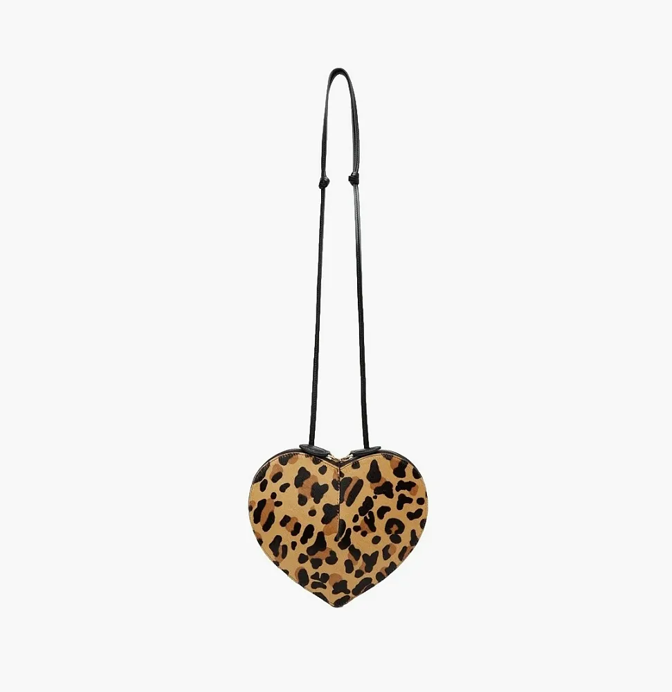 Alaia Le Coeur Сrossbody Bag Leopard