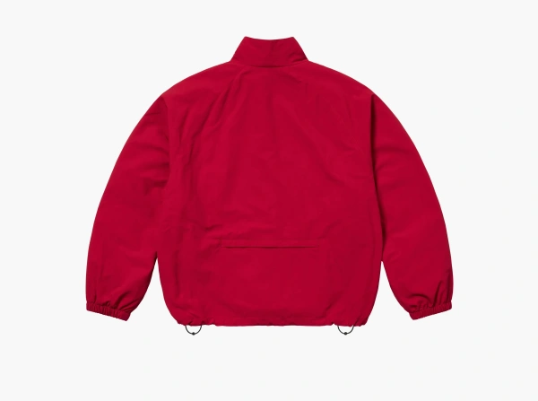 Supreme Contrast Zip Track Jacket Red 