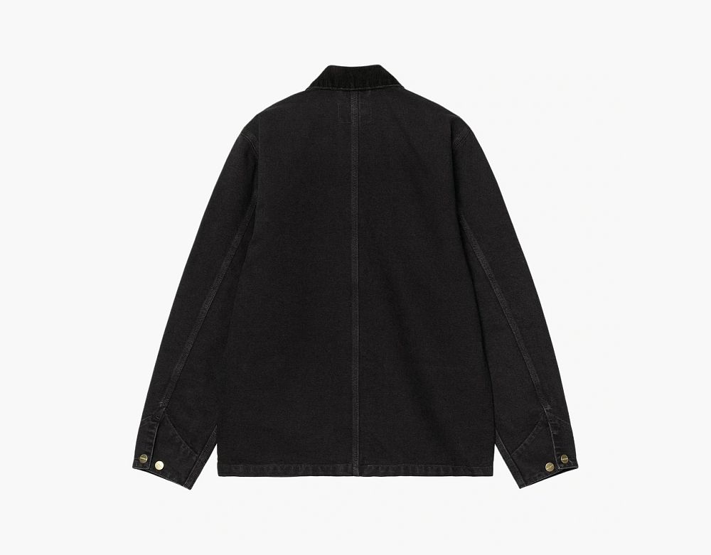 Carhartt WIP Michigan Coat Black Stone Washed