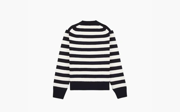 Sporty & Rich Striped Wool Jumper Black and White Stripes  Sporty & Rich Striped Wool Jumper Black and White Stripes