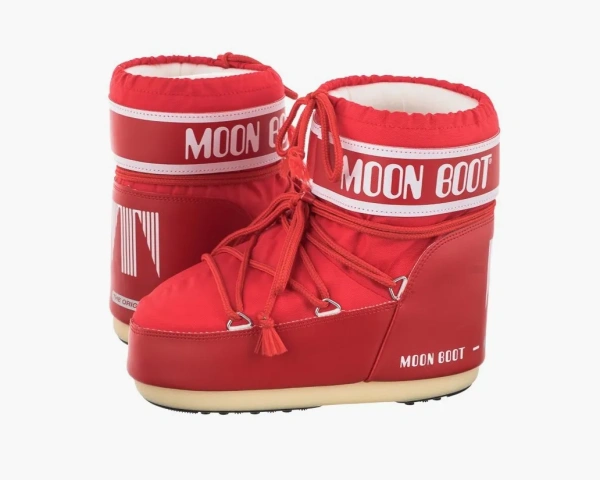 Moon Boot Icon Low Nylon Red 