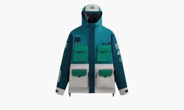 KITH X Columbia Wind Anorak Midnight Teal 