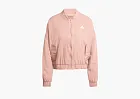 Adidas Essentials 3-Stripes Lifestyle Woven Bomber Jacket  Warm Clay / White