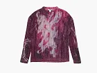 Acne Studios Printed Knit Jumper Dark Purple