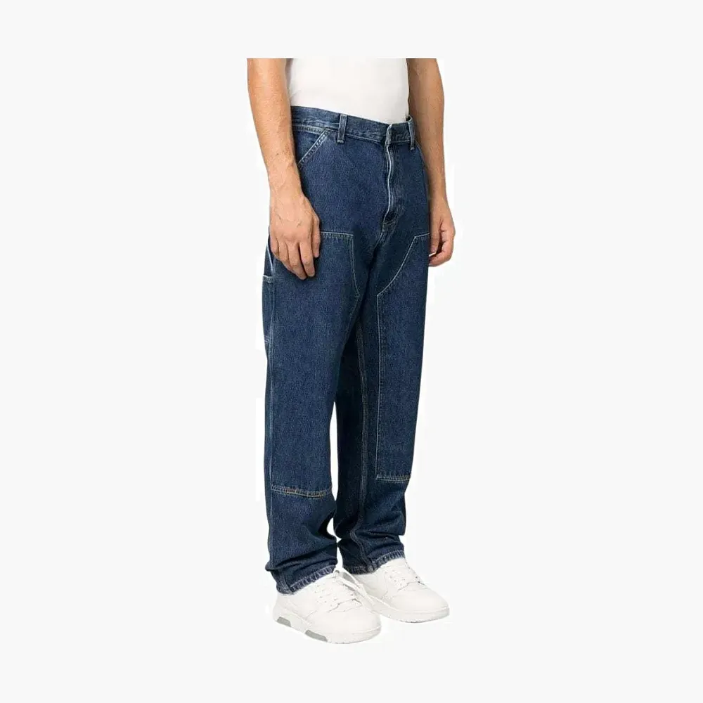 Carhartt WIP Double Knee Pants Dark Blue Denim