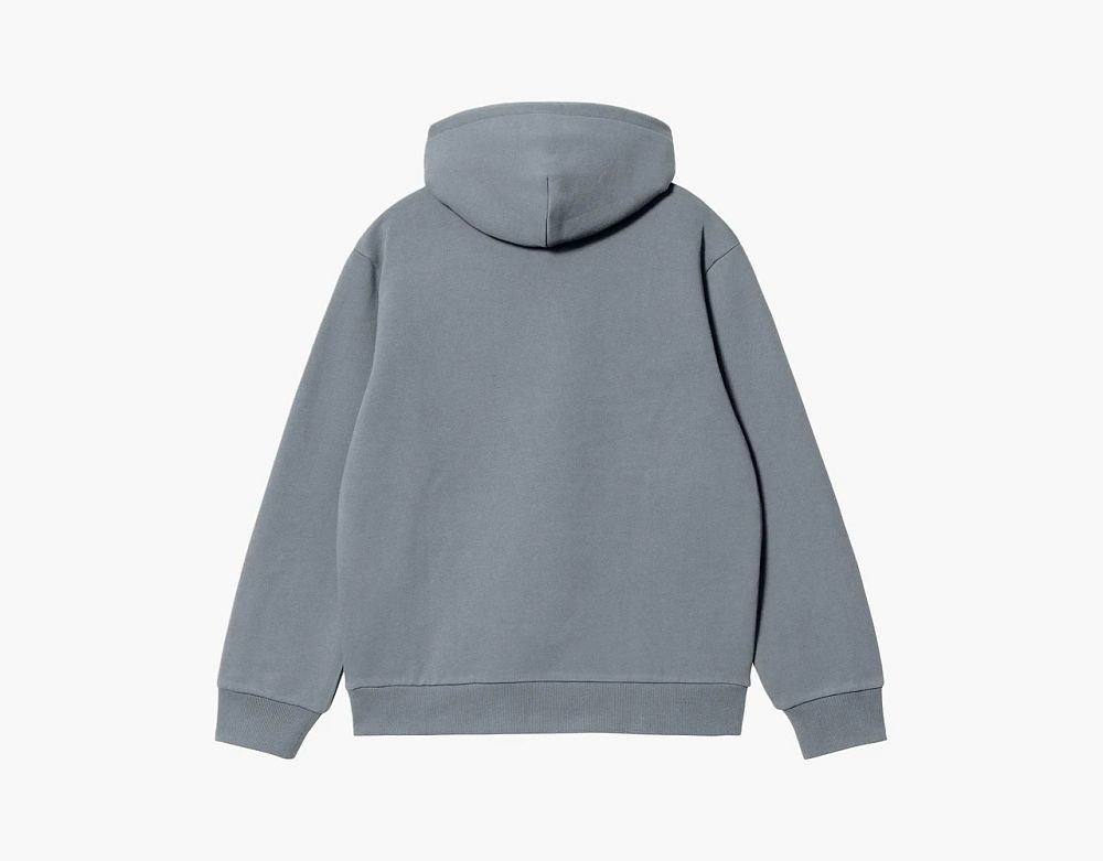 Carhartt WIP Hooded Carhartt Sweatshirt Grey White