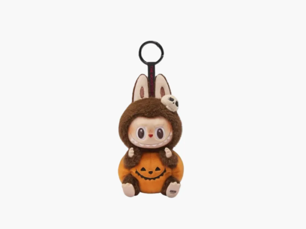 Pop Mart The Monsters Labubu Happy Halloween Party Series Sitting Pumpkin Pendant  Pop Mart The Monsters Labubu Happy Halloween Party Series Sitting Pumpkin Pendant