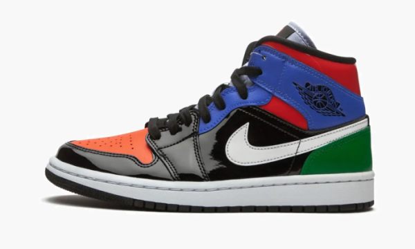 Air Jordan 1 Mid SE WMNS Multicolor Patent 